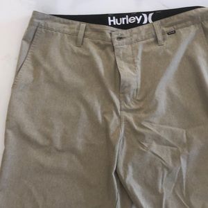 Tan Hurley hybrid shorts.  Great condition